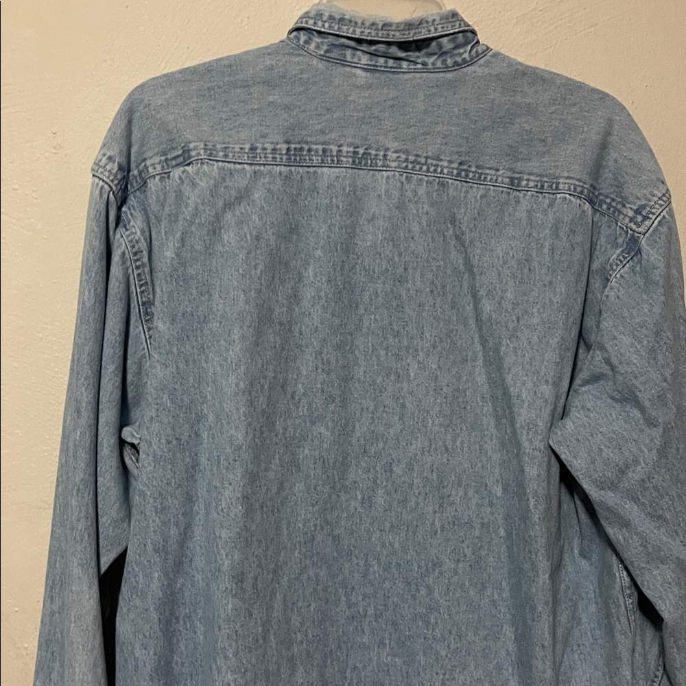 Disney Vintage Denim Blue Shirt with Embroidered Design - Picture 8 of 8